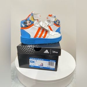 Mickey Mouse Adidas mid top basketball sneakers